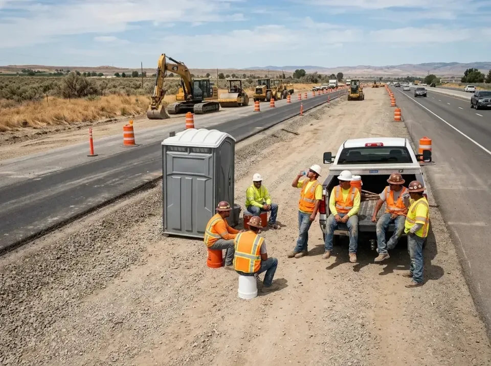 highway-road-construction-crew-007 — frequently asked questions, Porta Potty and Restroom Rentals in Baraga, MI
